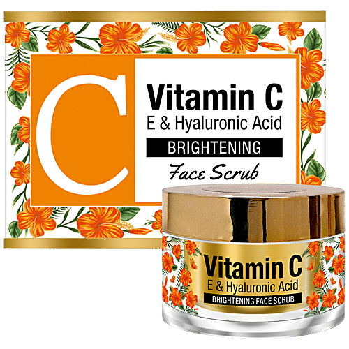 Buy StBotanica Brightening Face Scrub Vitamin C, E & Hyaluronic Acid