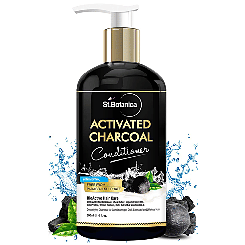 Buy StBotanica Hair Conditioner Activated Charcoal, Dull, Stressed