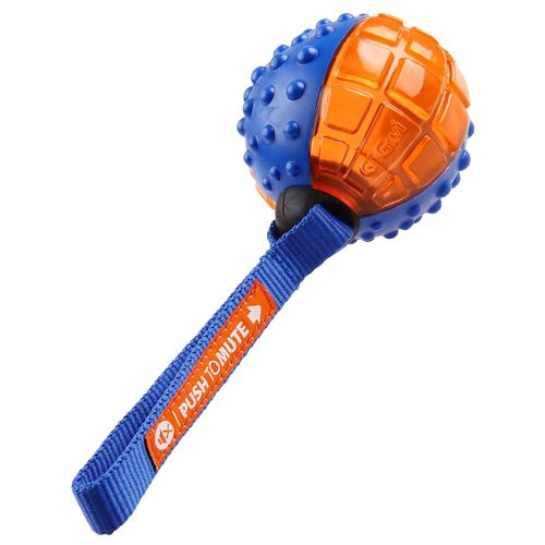Buy GiGwi Push To Mute Ball - Solid/Transparent, Blue/Orange Online at Best  Price of Rs null - bigbasket
