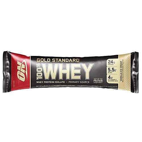 Buy Optimum Nutrition Whey Protein Powder Gold Standard, Vanilla Ice Cream Online at Best