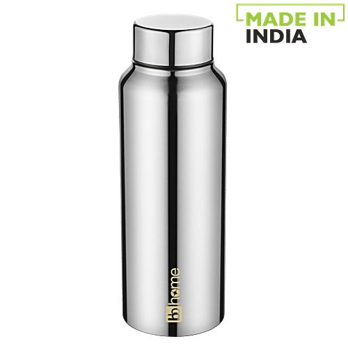 BB Home Frost Stainless Steel Bottle With Steel Cap - Steel Mirror Finish, PXP 1009 BK, 500 ml  
