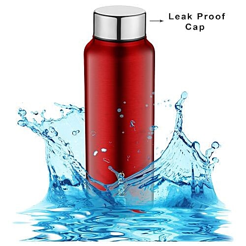 BB Home Frost Stainless Steel Bottle With Steel Cap - Dark Red, PXP 1004 CV, 750 ml  