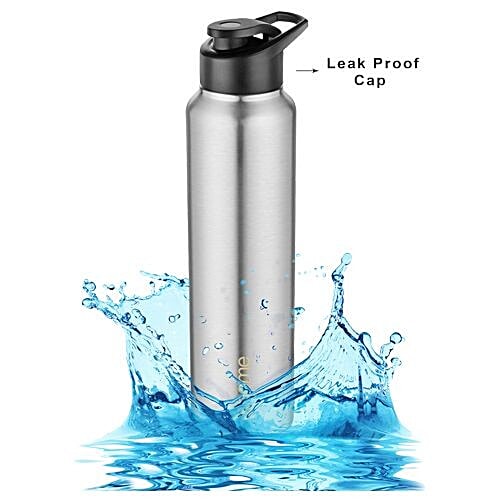 BB Home Frost Stainless Steel Bottle With Sipper Cap - Steel Matt Finish, PXP 1004 DQ, 1 L  