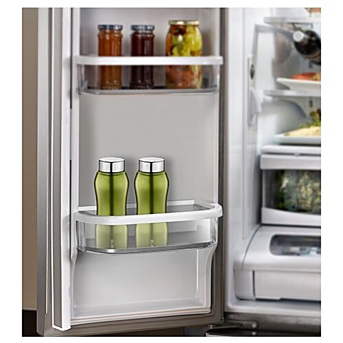 BB Home Trendy Stainless Steel Bottle With Steel Cap - Metallic Green Finish, PXP 1002 BK, 500 ml  
