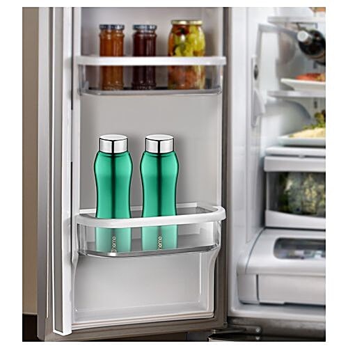 BB Home Trendy Stainless Steel Bottle With Steel Cap - Turquoise Colour, PXP 1002 DV, 1 L  
