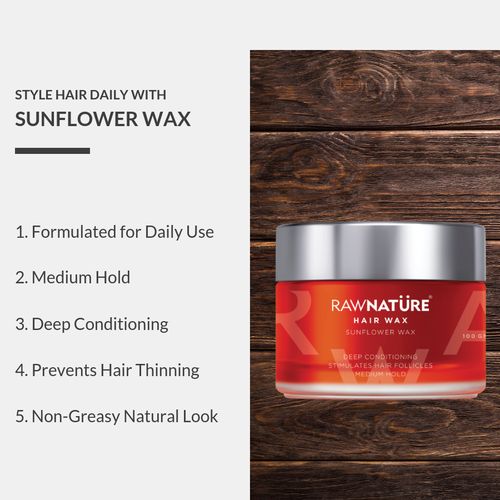 Buy RawNature Hair Wax - Sunflower Online at Best Price of Rs 525 -  bigbasket