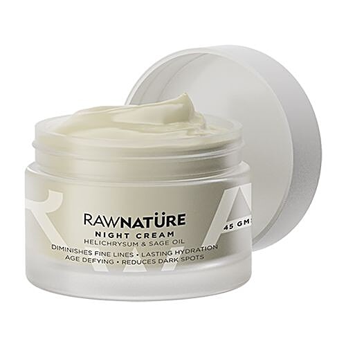 RawNature Night Cream - Helichrysum & Sage Oil, 46 g  