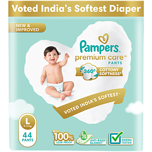 Pampers  Premium Care Large - 44 Diaper Pants, 44 pcs  