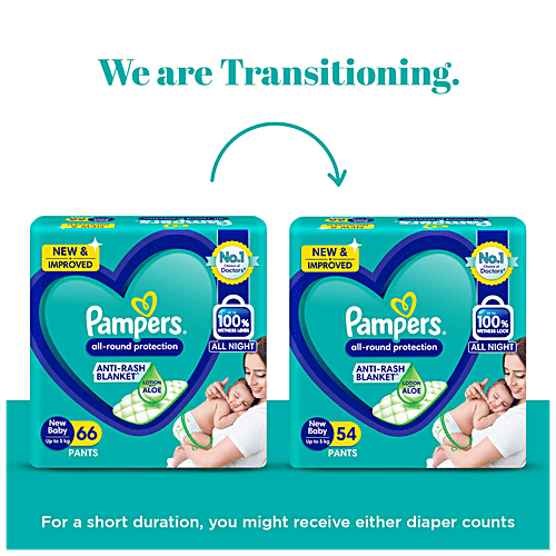 Pampers  Diaper Pants - New Baby, 66 pcs  
