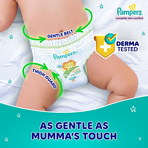 Pampers Complete Skin Comfort Diaper Pants - NB, Up To 5 Kg, 54 pcs Anti-Rash Blanket, Lotion With Vitamin E & Aloe Vera