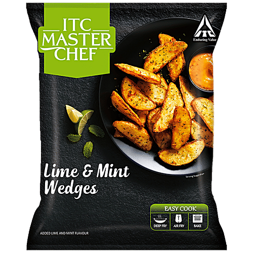 ITC Master Chef Lime & Mint Wedges - Veg Frozen Snack, Ready To Cook, 320 g