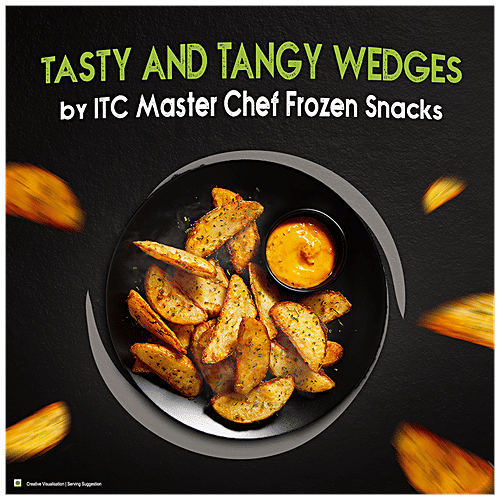 ITC Master Chef Lime & Mint Wedges - Veg Frozen Snack, Ready To Cook, 320 g