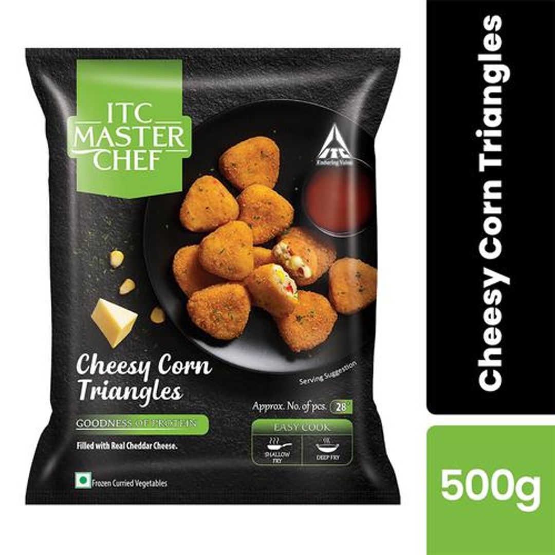 ITC Master Chef Cheesy Corn Triangle, 500 g 