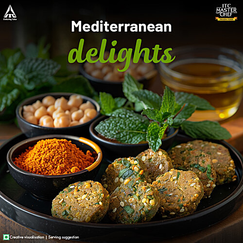 ITC Master Chef Lebanese Falafel Kebab, 230 g (39 pcs Approx.) No Added Preservatives & High Protein