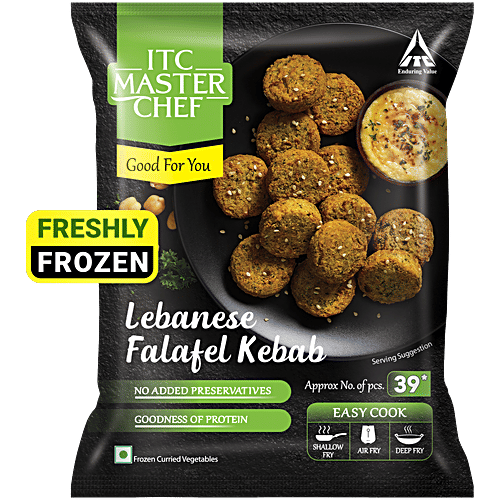 ITC Master Chef Lebanese Falafel Kebab, 230 g (39 pcs Approx.) No Added Preservatives & High Protein