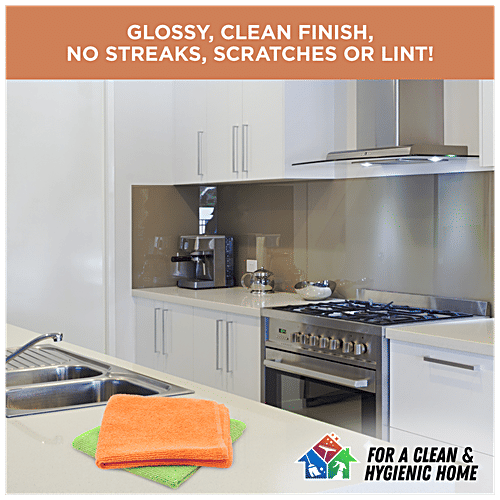 Scotch Brite Microfibre Kitchen Wipe, Cleaning Cloth For Kitchen, Appliances & Furnitures, 1 pc  