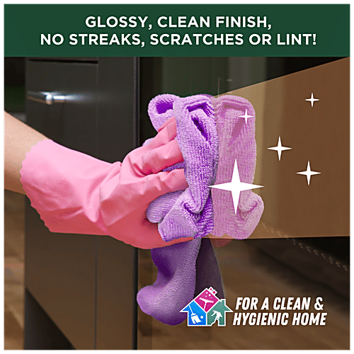 Scotch Brite Microfibre Multipurpose Wipe, 2 pcs Lifts and Traps Dust
Scratch Free Cleaning