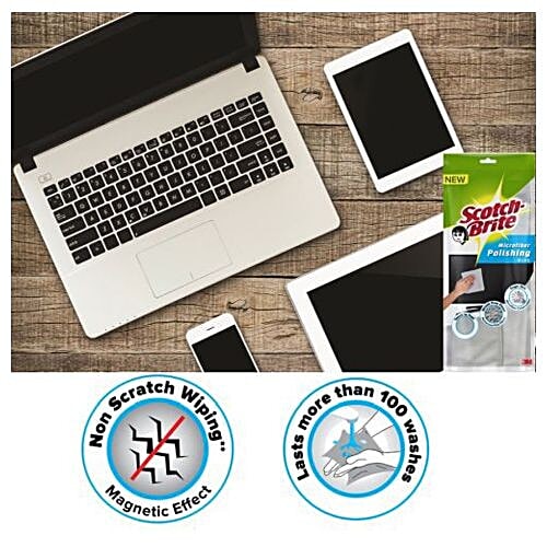 Scotch brite Microfiber Polishing Wipe, 1 pc  