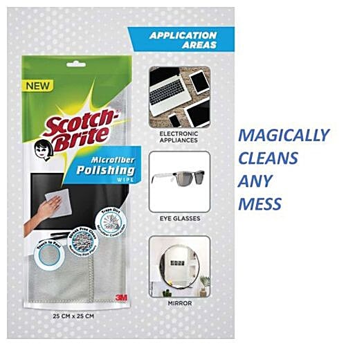 Scotch brite Microfiber Polishing Wipe, 1 pc  