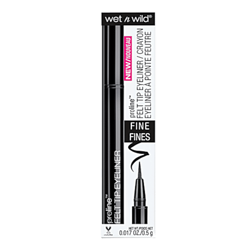 Wet N Wild Proline Felt Tip Eyeliner, 0.5 g Black 