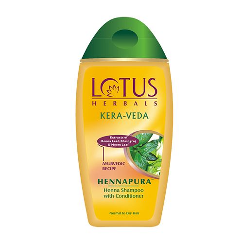 Buy Lotus Herbals Kera-Veda Hennapura Shampoo with Conditioner - Henna ,  Normal to Dry Hair Online at Best Price of Rs 265 - bigbasket