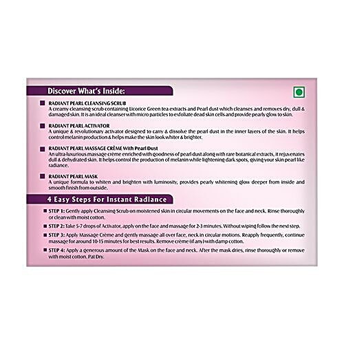 Lotus Herbals Radiant Pearl Cellular Lightening 1 Facial Kit, 1 pc  