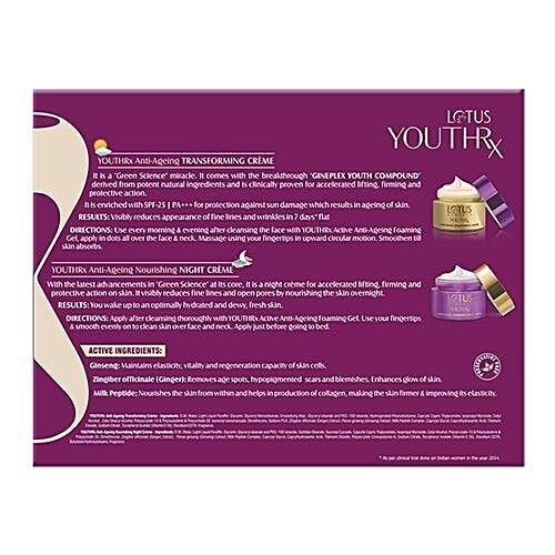Lotus Herbals Youthrx Day & Night Power Regimen Pack Kit, 1 pc  
