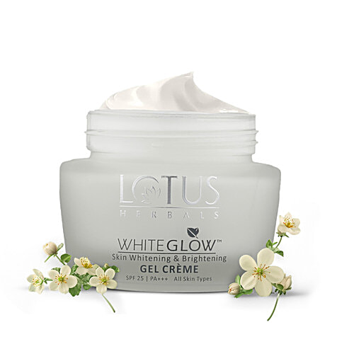 Lotus Herbals WhiteGlow Skin Brightening Gel CrÃƒÂ¨me, SPF25 PA+++, Suits All Skin Types, 40 g  