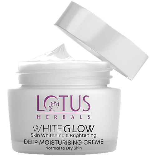 Lotus Herbals WhiteGlow Deep Moisturizing CrÃ¨me, SPF20 PA+++, Suitable for Normal to Dry Skin, 60 g  