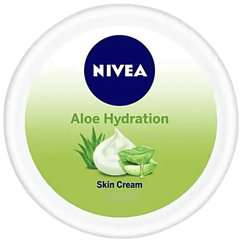 Nivea Soft, Aloe Moisturizing Cream - Non - Sticky Summer Cream, For Instant Gentle Hydration, All Skin Types, 100 ml Jar 