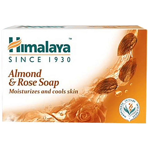 Himalaya Almond & Rose Soap Value Pack, 125 g (Pack of 4, Save Rs. 20/-) 
