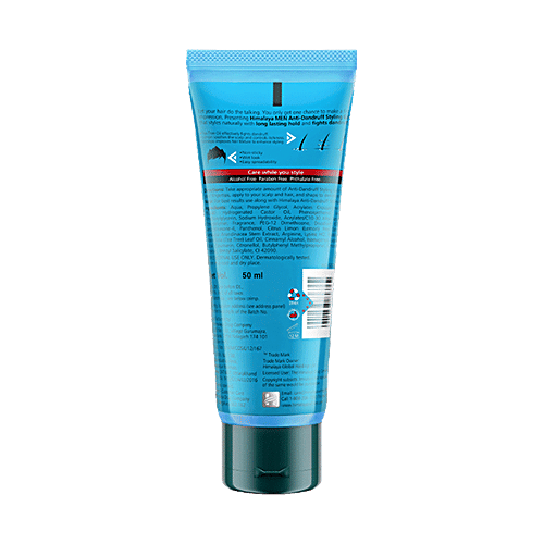 Himalaya Men Anti-Dandruff Styling Gel - Strong Hold, 50 ml  