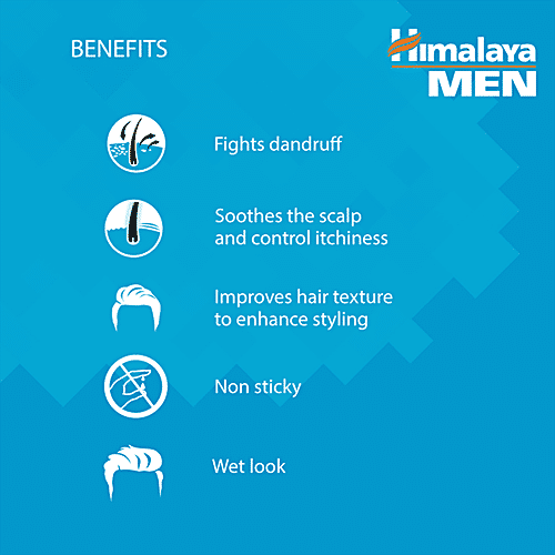 Himalaya Men Anti-Dandruff Styling Gel - Strong Hold, 50 ml  