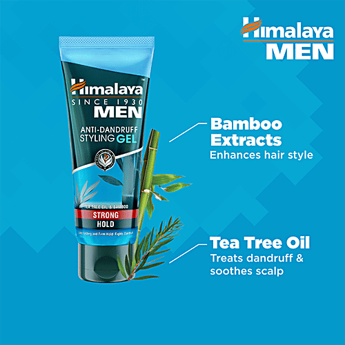 Himalaya Men Anti-Dandruff Styling Gel - Strong Hold, 50 ml  