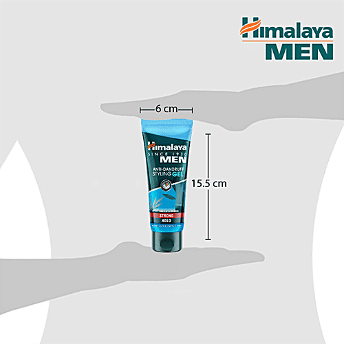 Himalaya Men Anti-Dandruff Styling Gel - Strong Hold, 50 ml  