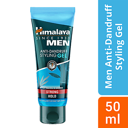 Himalaya Men Anti-Dandruff Styling Gel - Strong Hold, 50 ml  