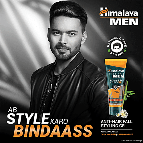 Buy Himalaya Men AntiHairfall Styling Gel Strong Hold Online at Best