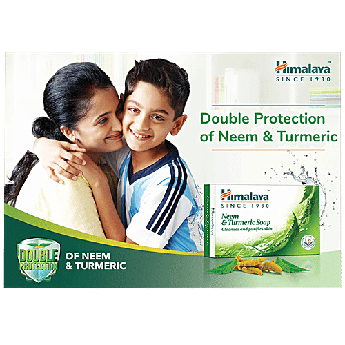 Himalaya Neem & Turmeric Soap Value Pack, 125 g (Pack of 4, Save Rs. 20/-) 