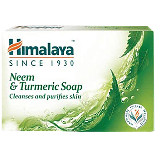 Himalaya Neem & Turmeric Soap Value Pack, 125 g (Pack of 4, Save Rs. 20/-) 