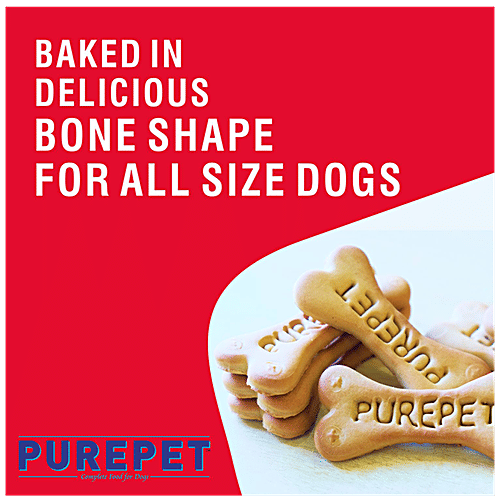 Purepet Dog Treats - Real Chicken Biscuits, Chicken Flavour, 100 g  Complete & Balanced Nutrition, No Added Colors or Flavors