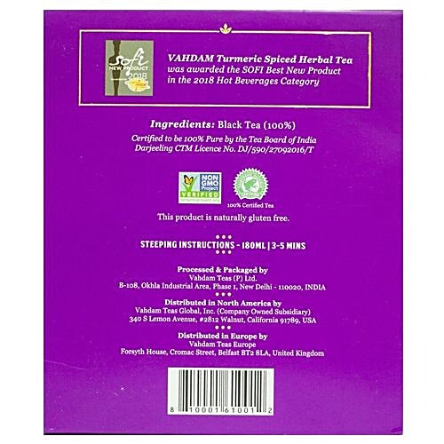 Vahdam Darjeeling Summer Second FlushBlack Tea, 30 g (15 Bags x 2 g each) Pure & Unblended