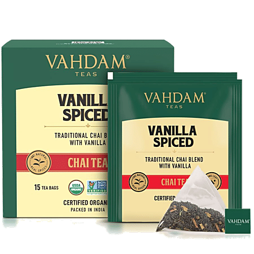 Buy Vahdam Vanilla Spiced Long Leaf Chai Online at Best Price of Rs 200