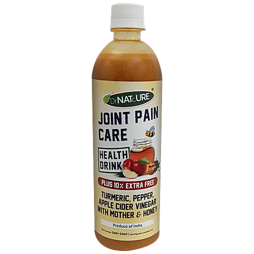 Buy DrNatcure Joint Pain Care Nutrition Drink Turmeric, Pepper, Apple Cider Vinegar With