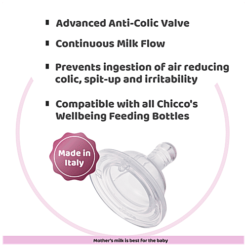 Chicco Well-being - Bipack Bottle, Silicone, Physio, Pink & Green, 250 ml (Set of 2) BPA Free