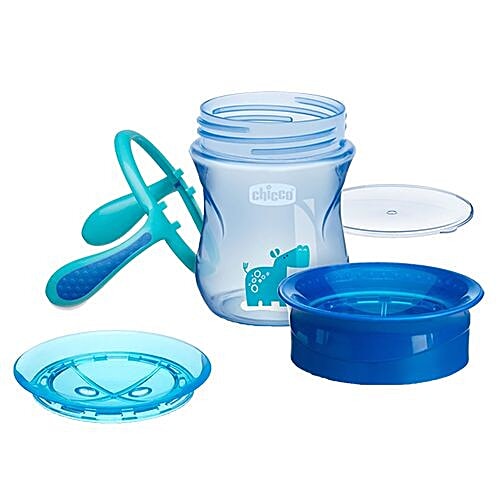Chicco 360 Degrees Spill Proof Glass - Boy, 12m+, 200 ml  