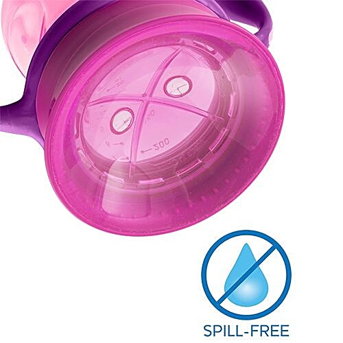 Chicco 360 Degrees Spill Proof Glass - Girl, 12m+, 200 ml  
