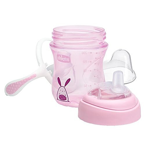 Buy Chicco Baby Water/Milk/Juice Sipper Cup Pink, 4+ Online at Best Price of Rs 699 bigbasket