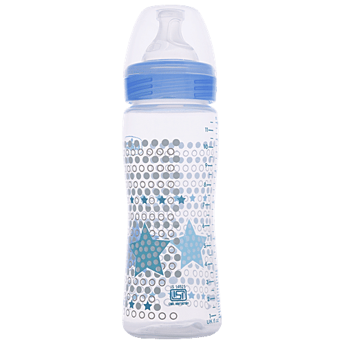 Chicco Baby Feeding Bottle Fast - Blue, 4m+, 330 ml  