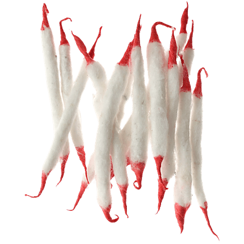 Mangal Bhavan Rui Batti - Long, 50 pcs For Lighting Diyas