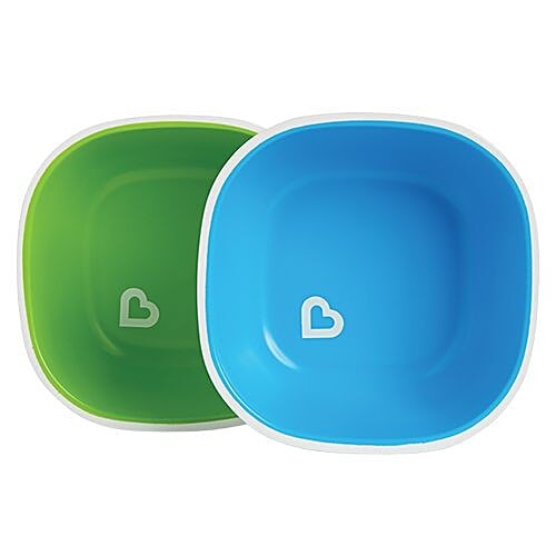Munchkin Multipurpose Bowls For Kids - Blue & Green, 2 pcs